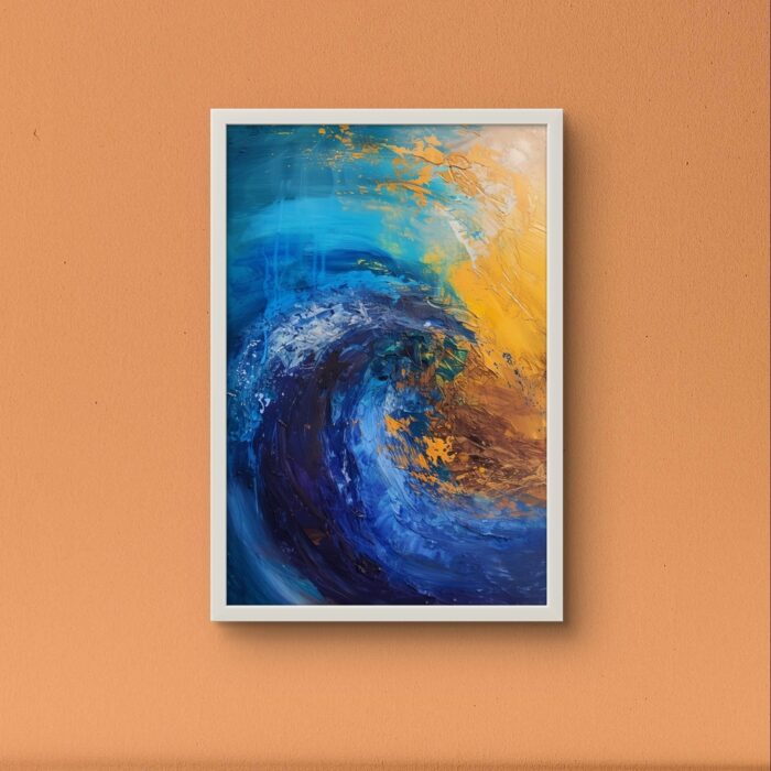 abstract swirls of Color white frame